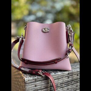 COACH Willow Bucket Bag Purple Leather Tote bag